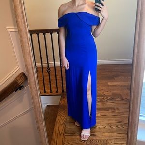 Show me your mumu upton off shoulder gown
